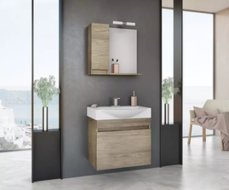 Комплект MFC мебели за баня Senso 65 PL Wood