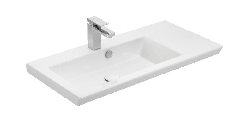 Бял умивалник Luxus 85 Granite