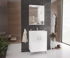 Влагоусточиви мебели за баня Militos 60 White