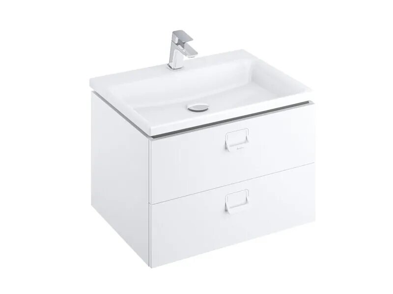 Стилен шкаф за баня Comfort White 80см 