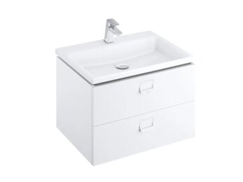 Стилен шкаф за баня Comfort White 80см 