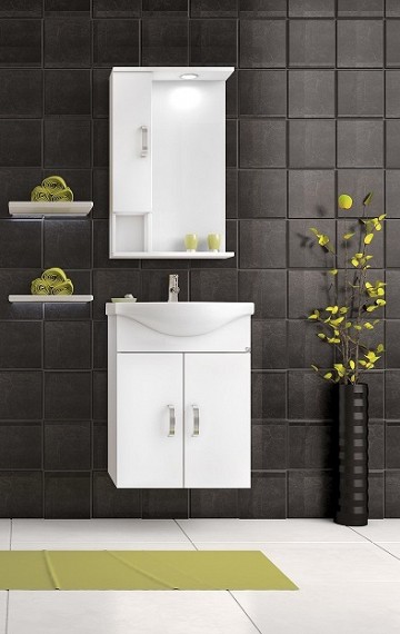 Шкафове за баня Alba 55 White