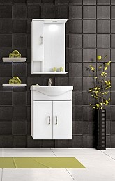 Шкафове за баня Alba 55 White