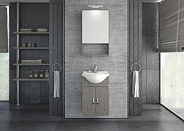 Мебели за баня от MDF Alba Brown 45