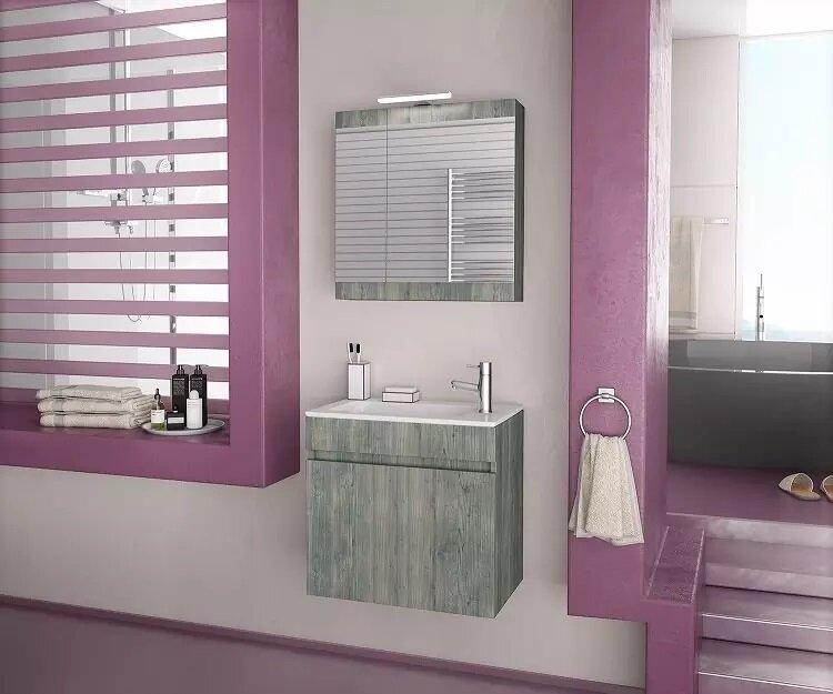 Комплект мебели за баня Magnolia 55 Smoked Oak Комплект мебели за баня Magnolia 55 Smoked Oak