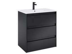 Долен шкаф Unik Black Matt 70.5см