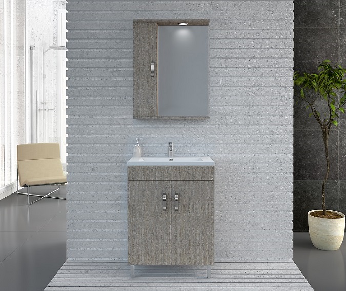 Шкафове за баня от MDF Militos 60 Brown Шкафове за баня от MDF Militos 60 Brown