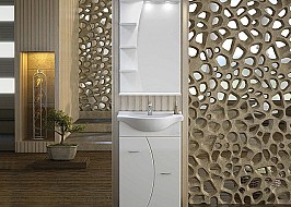 Мебел за баня от MDF Avra 55 White