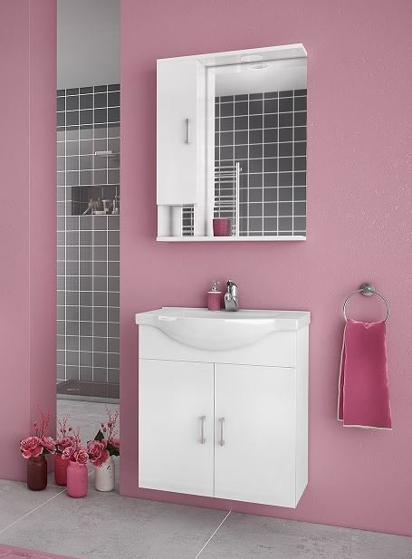 Мебели за баня комплект Alba 65 White Мебели за баня комплект Alba 65 White