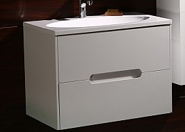 Долен шкаф ICP 8246W Цвети в бял цвят